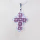 Small Cross - Noga-Violet Organza - 2